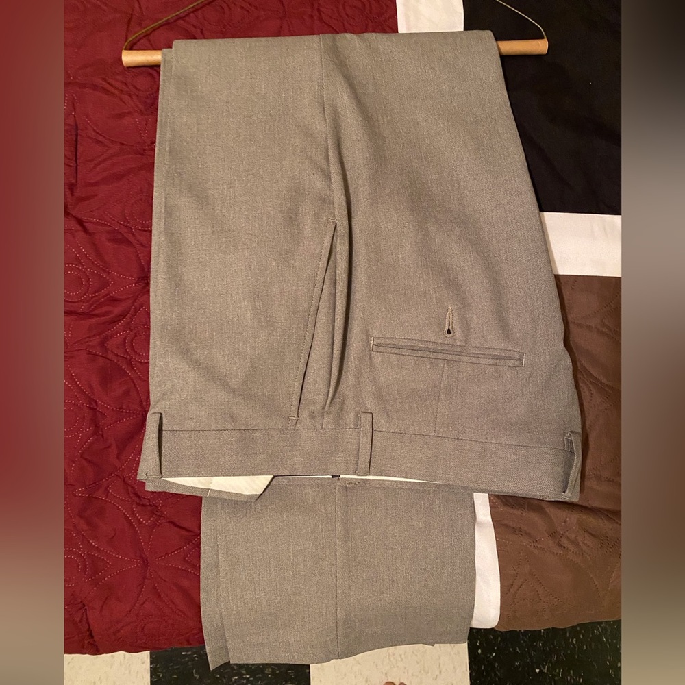 Kenneth Cole Reaction Gray Dress Pants Classic Style